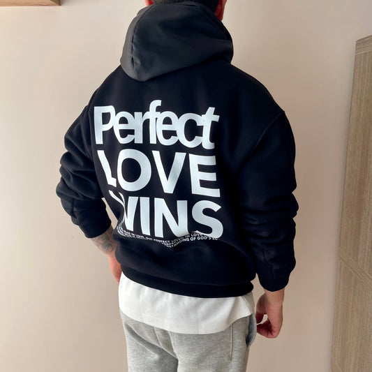 HOODIE SPACE - PERFECTLOVEWINS (BLACK)