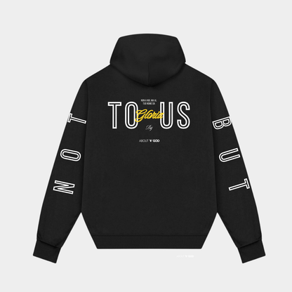 HOODIE NOT TO US (black)