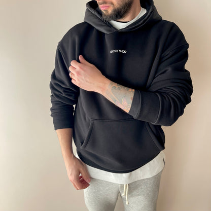 HOODIE SPACE - PERFECTLOVEWINS (BLACK)
