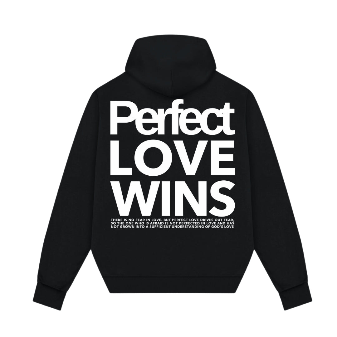 HOODIE SPACE - PERFECTLOVEWINS (BLACK)