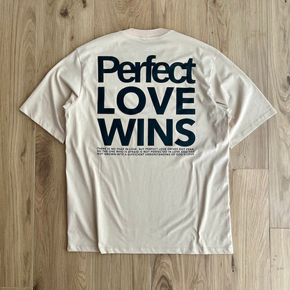 PERFECTLOVEWINS-TEE (BEIGE)